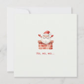 Invitation Lettre de Noël de l'Elf de Noël (Dos)