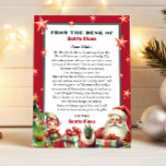Invitation Lettre de Noël de Père Noël et Elf<br><div class="desc">Lettre personnalisée du Père Noël. Donnez à votre enfant cette année une lettre spéciale et mignonne de Père Noël. Collection : https://www.zazzle.com/collections/love_christmas_collection-119212194434211063</div>