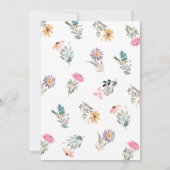 Invitation Lettre d'événement do-it-yourself Fleur sauvage Nu (Dos)