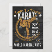 Invitation Lettre d'invitation Karate (Devant)