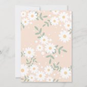 Invitation Lettre do-it-yourself Retro Daisy Numéro Bunting I (Dos)