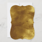 Invitation LETTRE D'OR Moderne Photo 1er Anniversaire (Dos)