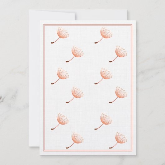 Invitation Lettre du jour Saint's Day M Monogramme (Dos)