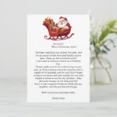 Invitation Lettre du Père Noël (Debout devant)
