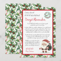 Lettre du Père Noël à Holly Berry