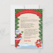 Invitation Lettre du Père Noël Personnalisée (Devant)