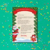 Invitation Lettre du Père Noël Personnalisée