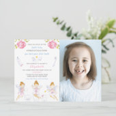 Invitation LETTRE FLOYALE POUR LES DENTS AVEC Photo (Debout devant)