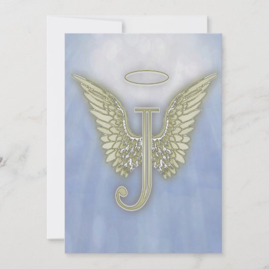 Invitation Lettre J Angel Monogramme (Devant)