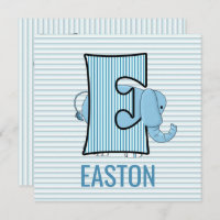 LETTRE LEEL Bleu E Anniversaire de enfant