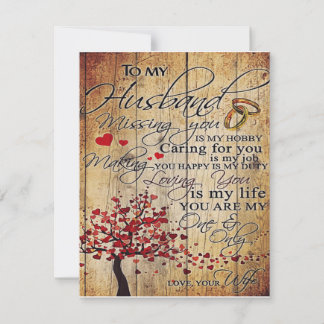 Invitation Lettre Mignonne Pour Mari | Cadeau Charmant |