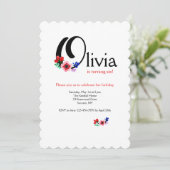 Invitation Lettre "O" (Ajouter Tout Prénom Avec Lettre O) (Debout devant)