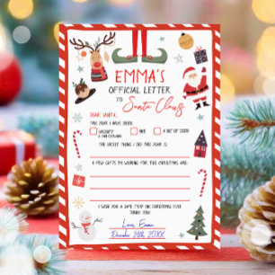 Invitation Lettre officielle au Père Noël