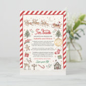 Invitation Lettre Officielle Personnalisée D'Arrivée Des Elfe (Debout devant)