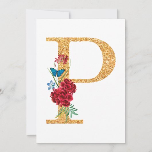 Invitation Lettre p (Devant)