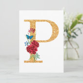 Invitation Lettre p (Debout devant)