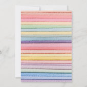 Invitation LETTRE Patchs Preppy Chenille Stickers Anniversair (Dos)