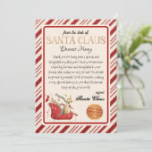 Invitation Lettre personnalisée de Père Noël Christmas Imprim (Debout devant)