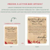 Invitation Lettre personnalisée de Père Noël Christmas Imprim