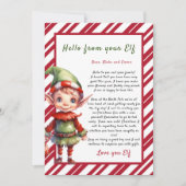 Invitation Lettre personnalisée d'Elf Christmas (Devant)