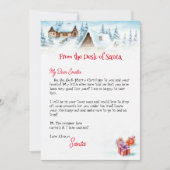 Invitation Lettre personnalisée du modèle du Père Noël (Devant)