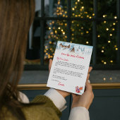 Invitation Lettre personnalisée du modèle du Père Noël