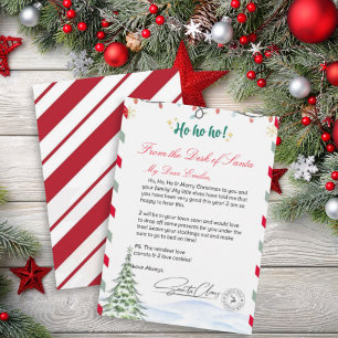 Invitation Lettre personnalisée du modèle du Père Noël