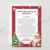 Invitation Lettre personnalisée du Père Noël (Devant)
