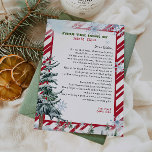 Invitation Lettre personnalisée du Père Noël<br><div class="desc">Lettre personnalisée de Santa Clause. Donnez à votre enfant cette année une lettre spéciale et mignonne de Père Noël. Collection : https://www.zazzle.com/collections/love_christmas_collection-119212194434211063</div>