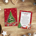 Invitation Lettre personnalisée du Père Noël<br><div class="desc">Lettre personnalisée du Père Noël. Donnez à votre enfant cette année une lettre spéciale et mignonne de Père Noël. Collection : https://www.zazzle.com/collections/love_christmas_collection-119212194434211063</div>