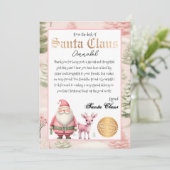 Invitation Lettre personnalisée du Père Noël (Debout devant)