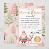 Invitation Lettre personnalisée du Père Noël (Devant / Derrière)