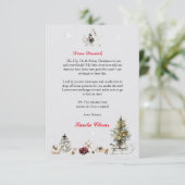 Invitation Lettre personnalisée du Père Noël pour les enfants (Debout devant)