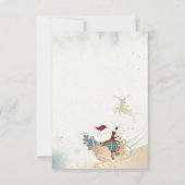 Invitation Lettre personnalisée du Père Noël pour les enfants (Dos)