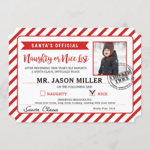 Invitation Lettre personnelle du Père Noël