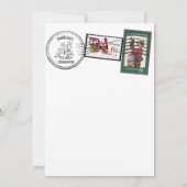 Invitation LETTRE Santas Naught OU BELLE Pôle Nord (Dos)