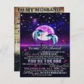 Invitation Lettre spéciale à mon mari | Décoration intérieure (Devant / Derrière)