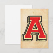 Invitation Lettre vintage Une Personnalisation Unique (Devant / Derrière)