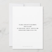 Invitation Lettres audacieuses Classy Photo Graduation Invita (Dos)