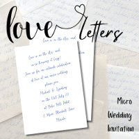 Lettres d'amour MICRO MARIAGE à la main