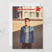 Invitation Lettres de Casquette et lettres de diplôme en gras (Dos)