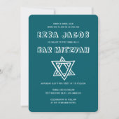 Invitation LETTRES DE DÉTAIL STAR DE DAVID Custom Bar Mitzvah (Devant)