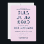 Invitation LETTRES DE DÉTAIL STAR DU Bat mitzvah DAVID Custom<br><div class="desc">Carte idéale pour annoncer un bar ou un bat mitzvah ! L'art fait main pour vous avec l'étoile de david sur le devant et le dos! ENTIÈREMENT PERSONNALISABLE ! Cliquez sur "Personnaliser" ci-dessus pour modifier le texte. Cliquez sur "modifier à l'aide de l'outil de conception" pour ajuster les polices, les...</div>
