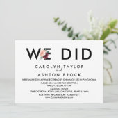 Invitation Lettres de fleurs | Maroon Nous N'Avons Fait Récep (Debout devant)