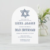 Invitation LETTRES DE LA LIGNE STAR Arch Custom Bar Mitzvah (Debout devant)