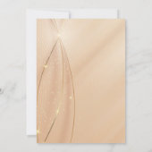 Invitation Lettres d'or sur crème Satin Bat mitzvah juif (Dos)