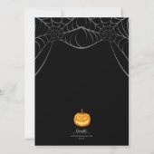 Invitation Lettres Iconiques Du Parti Halloween (Dos)