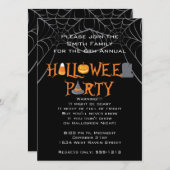 Invitation Lettres Iconiques Du Parti Halloween (Devant / Derrière)