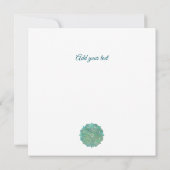 Invitation Lettres Initiales de Monogramme en Or Élégant avec (Dos)