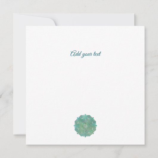 Invitation Lettres Initiales de Monogramme en Or Élégant avec (Dos)